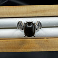 Obsidian Bat S925 Halloween Ring