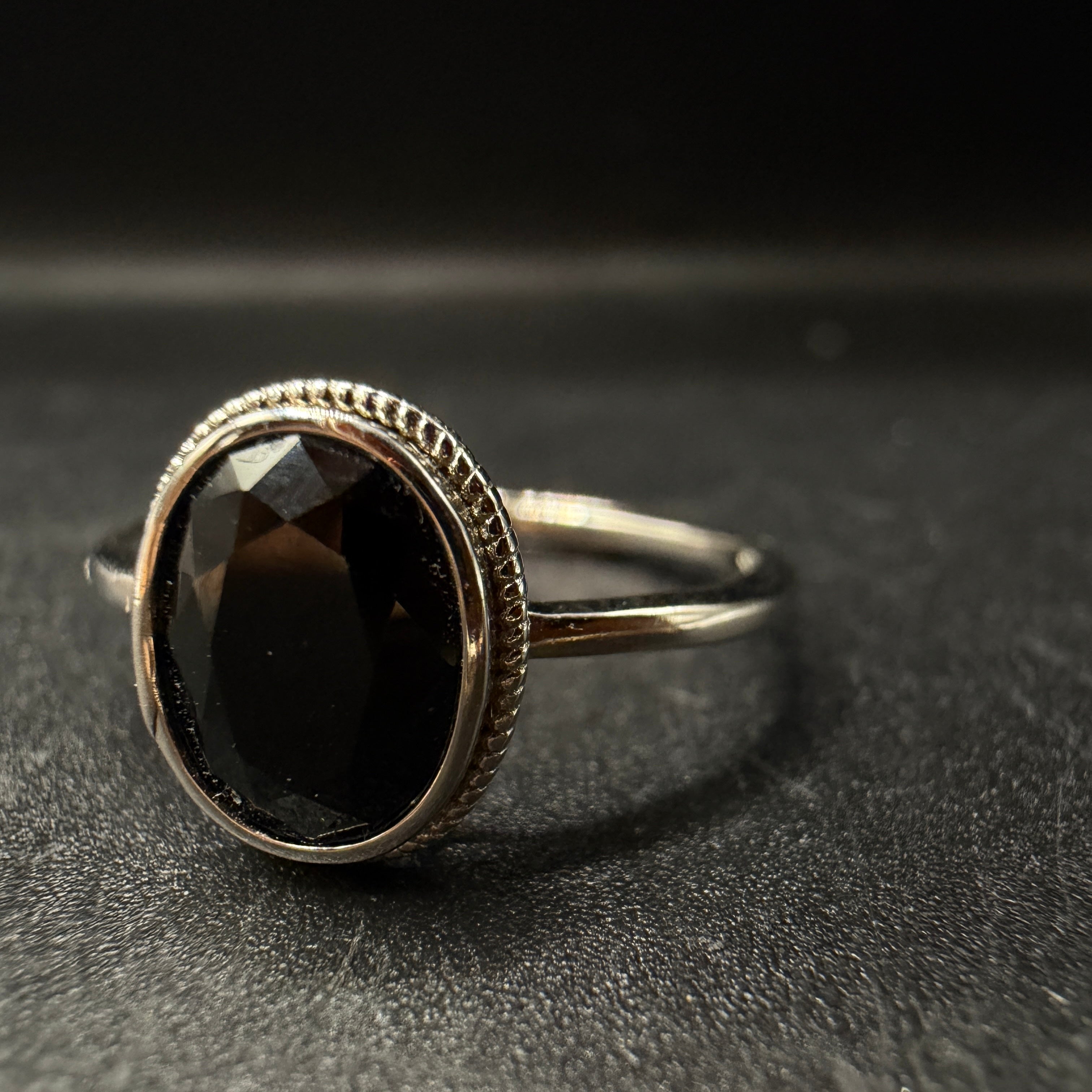 Black Spinel S925 Ring