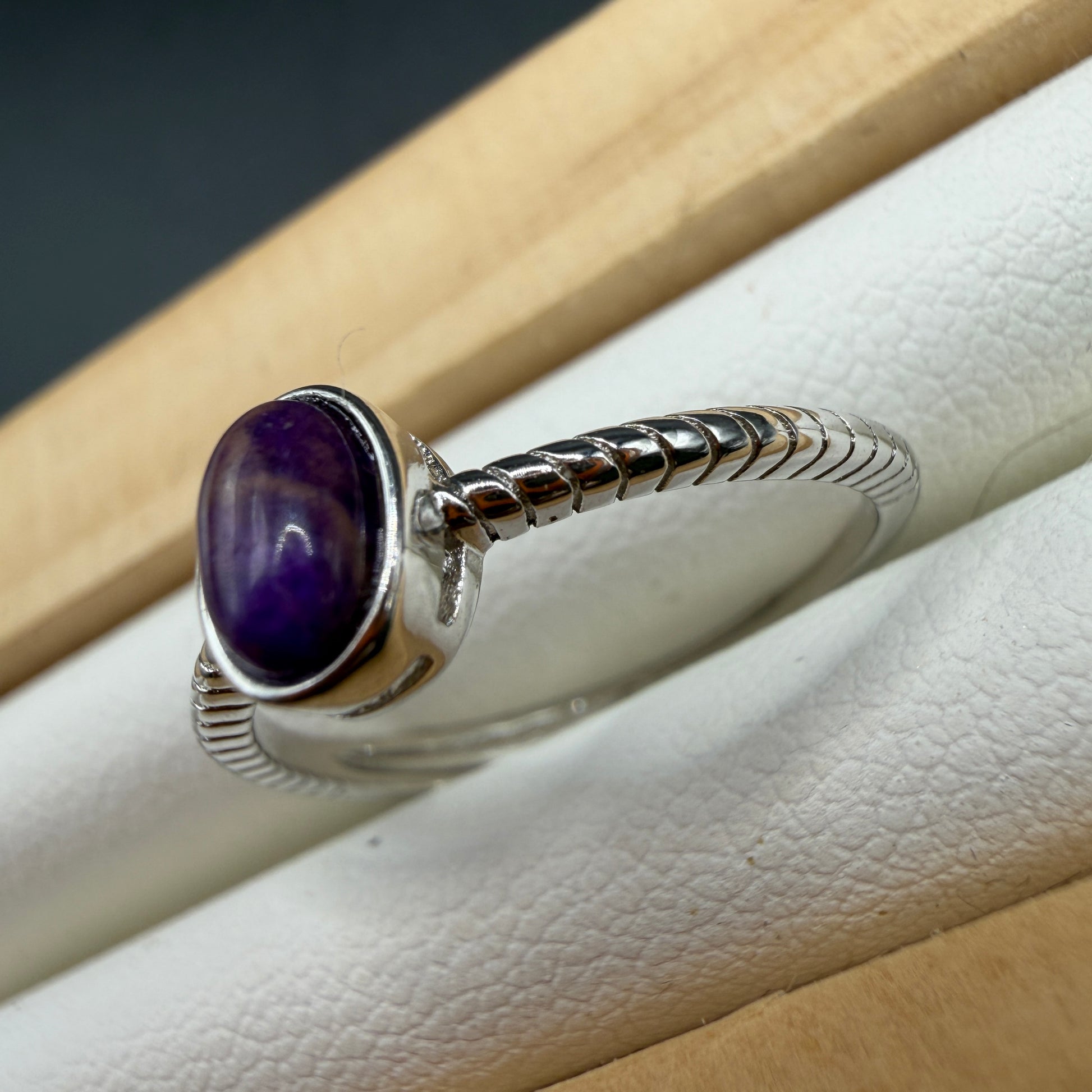Sugilite S925 Adjustable Ring