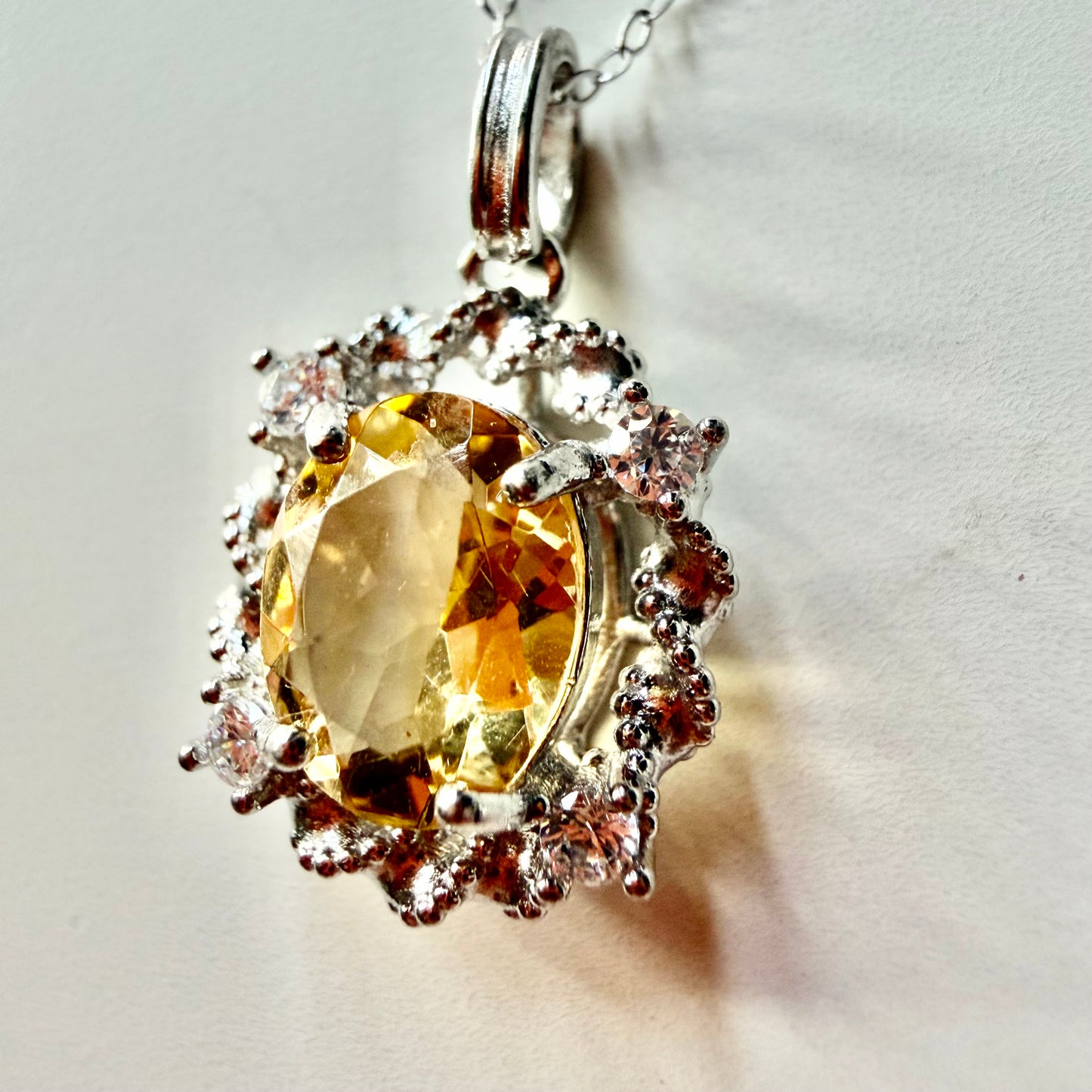 Citrine S925 Necklace