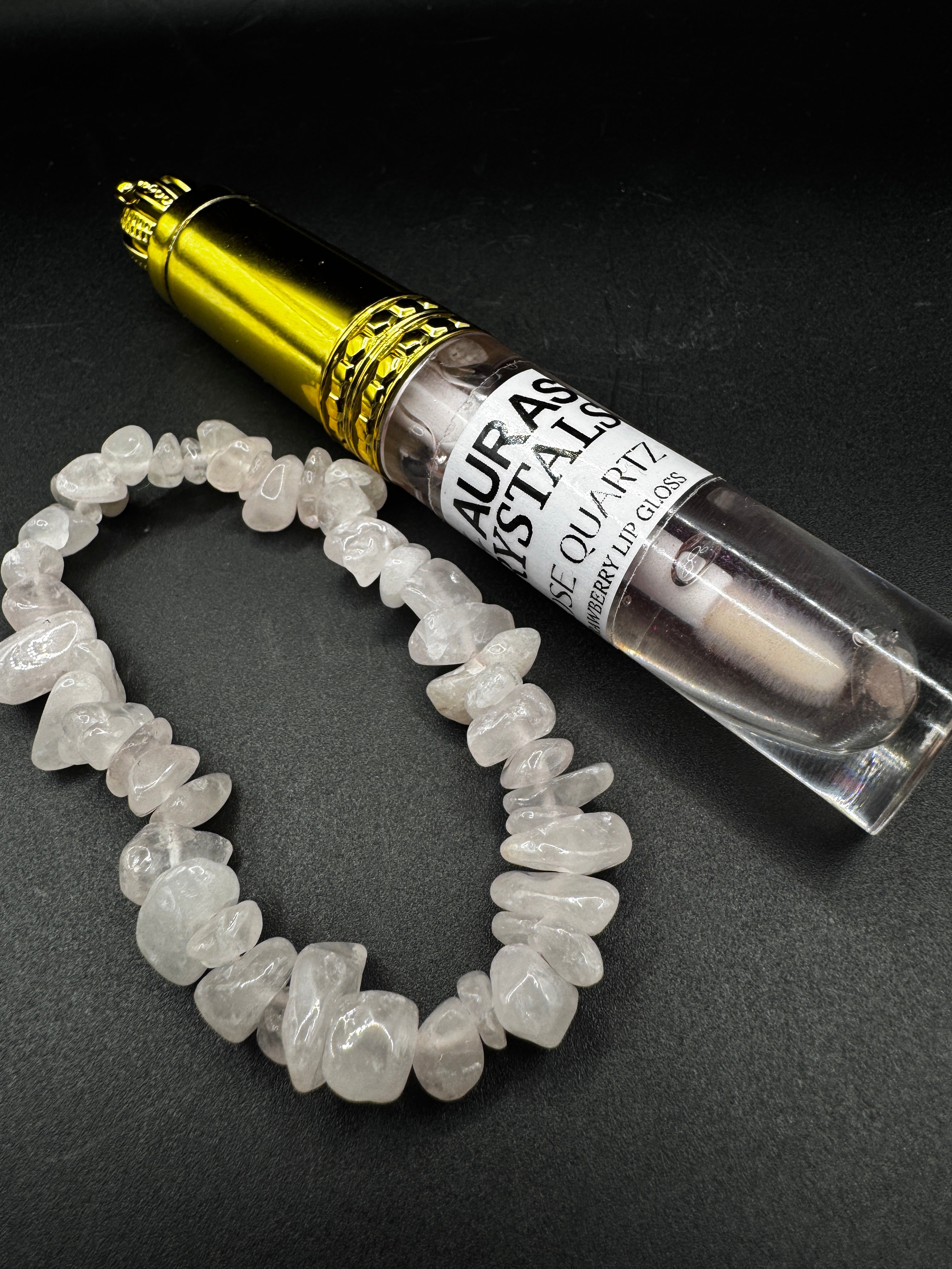 Rose Quartz Lip and Bracelet Bundle