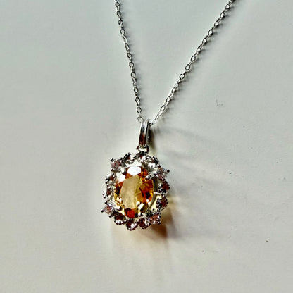 Citrine S925 Necklace