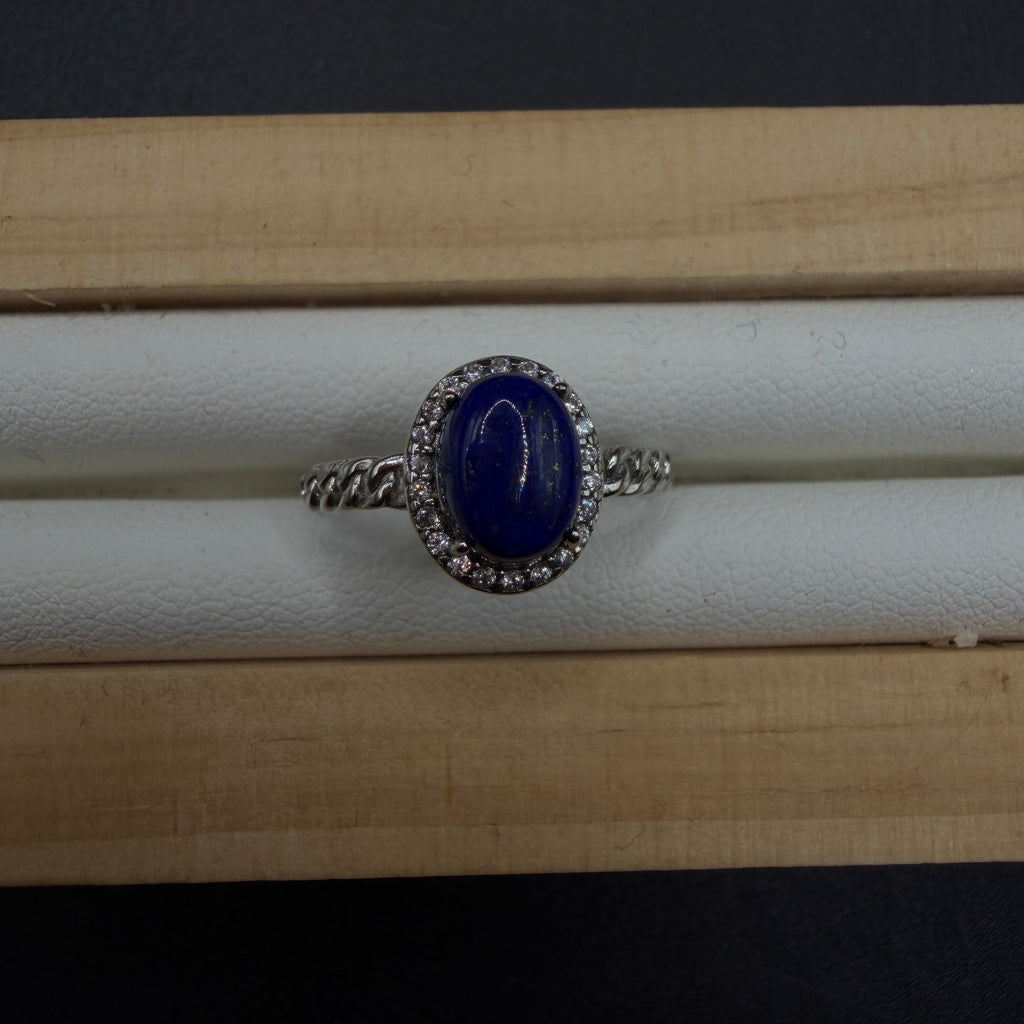 Lapis Lazuli S925 Adjustable Ring