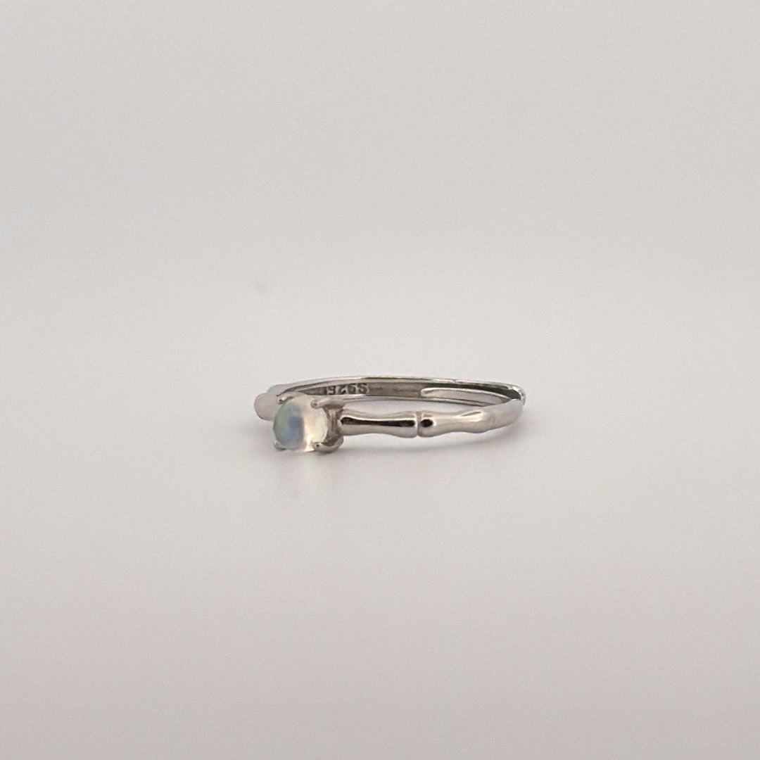 Moonstone S925 Adjustable Ring