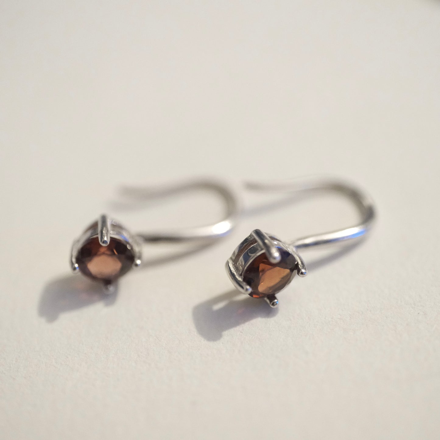 Garnet Hook S925 Earrings
