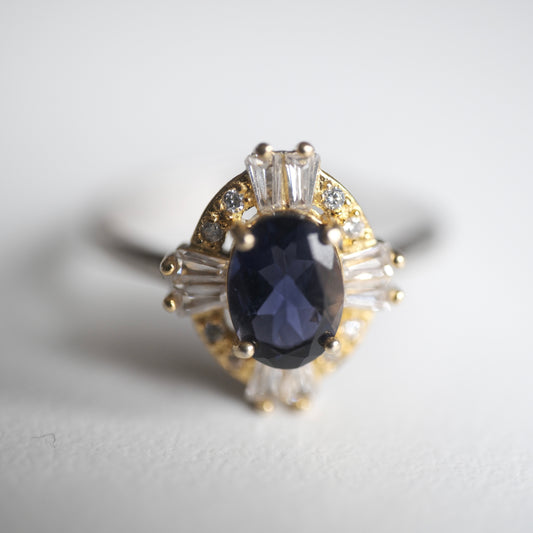Sapphire S925 Adjustable Ring