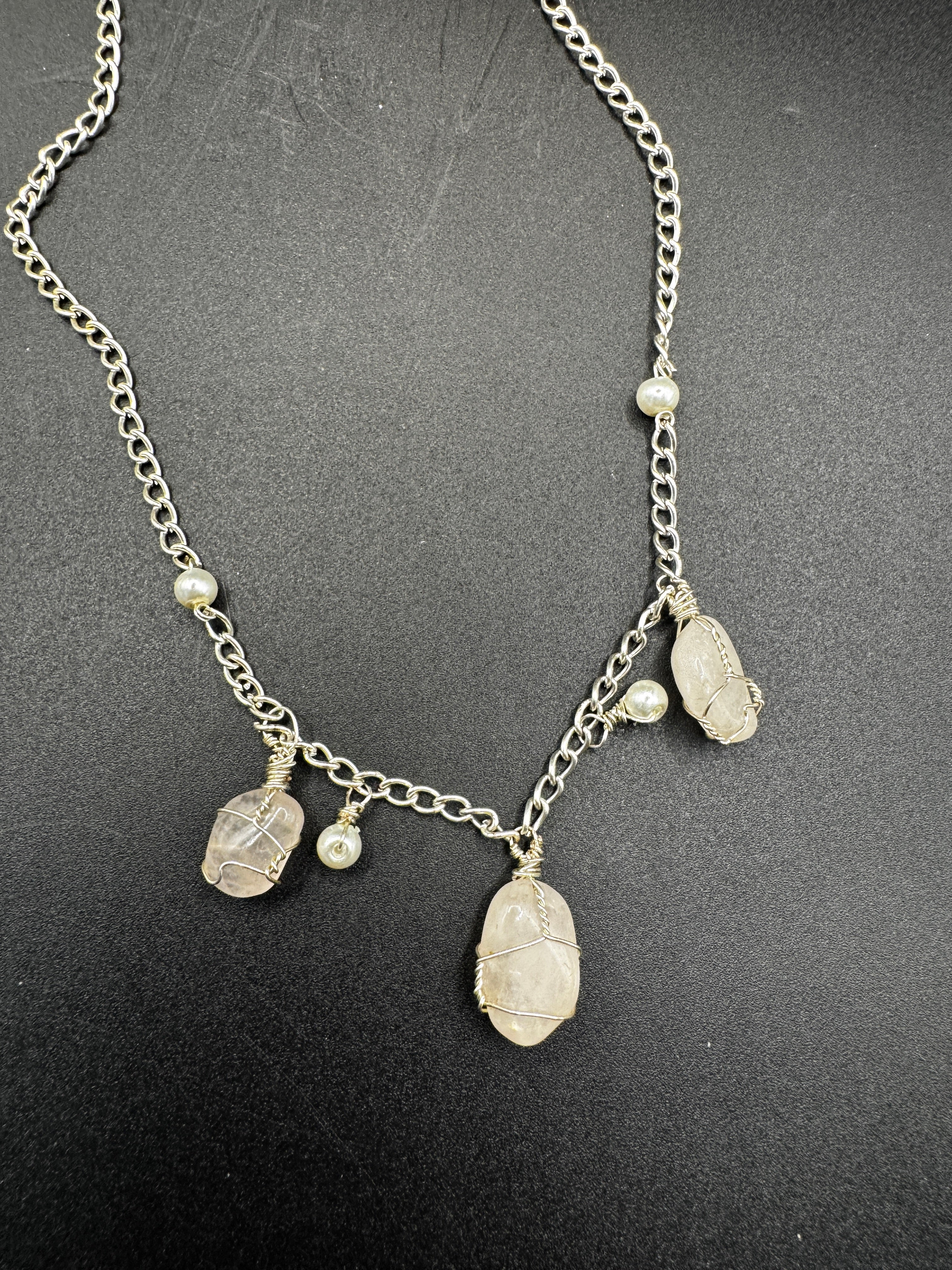 Handmade Rose Quartz Choker