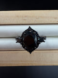 Black Spinel S925 Halloween Ring
