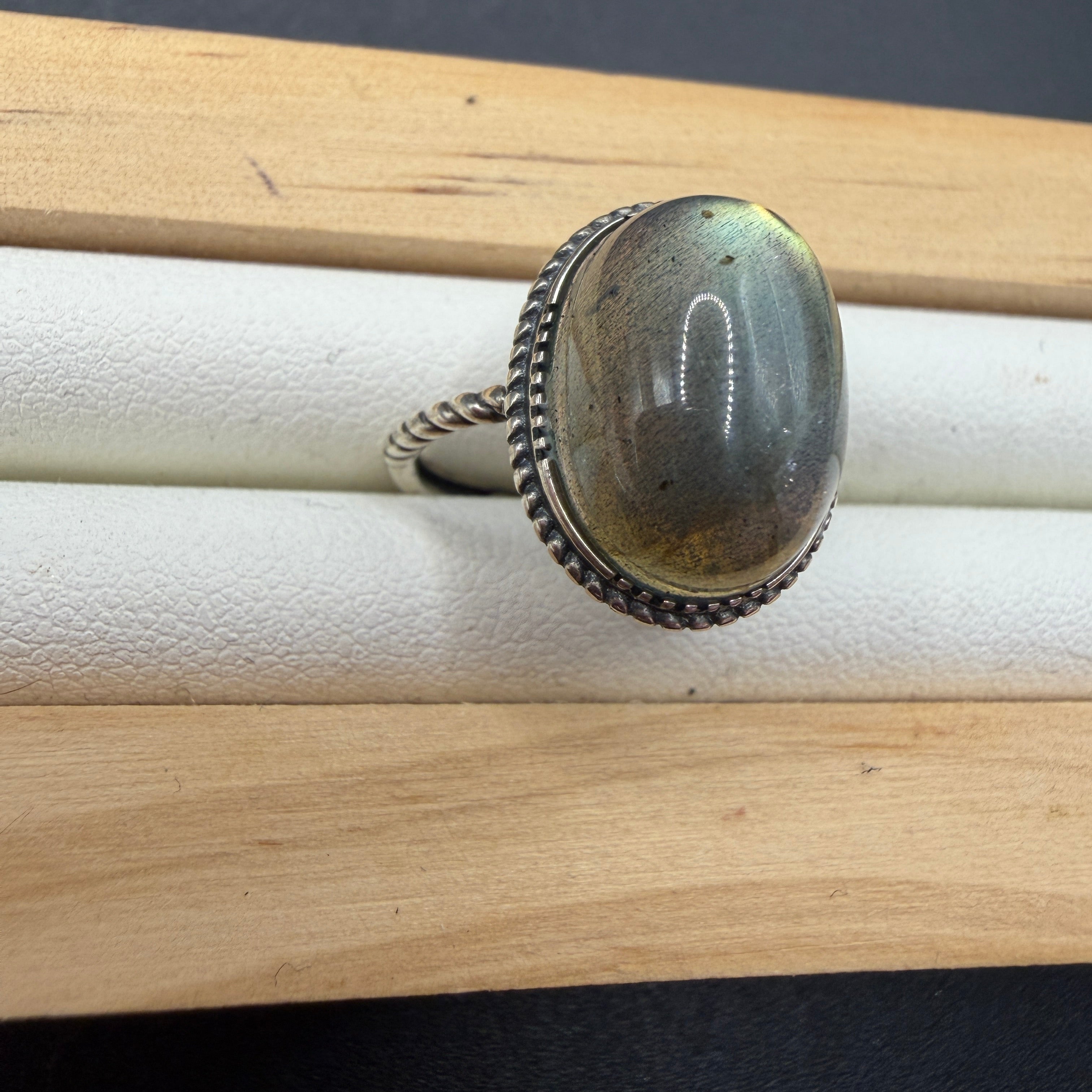 Labradorite S925 Adjustable Ring
