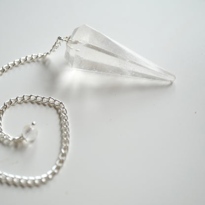 Clear Quartz Pendulum