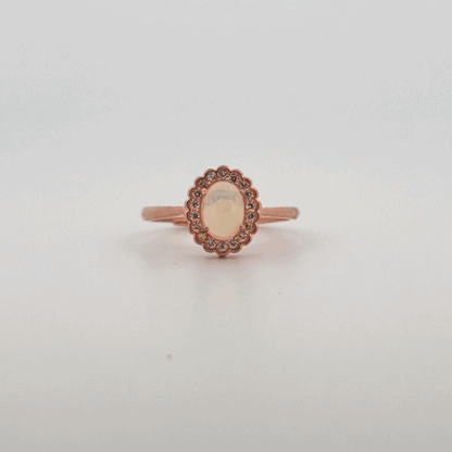 Opal S925 Certified Adjustable Ring
