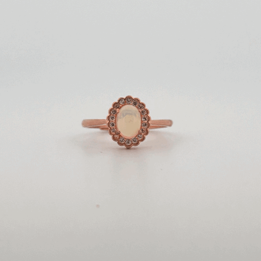 Opal S925 Certified Adjustable Ring