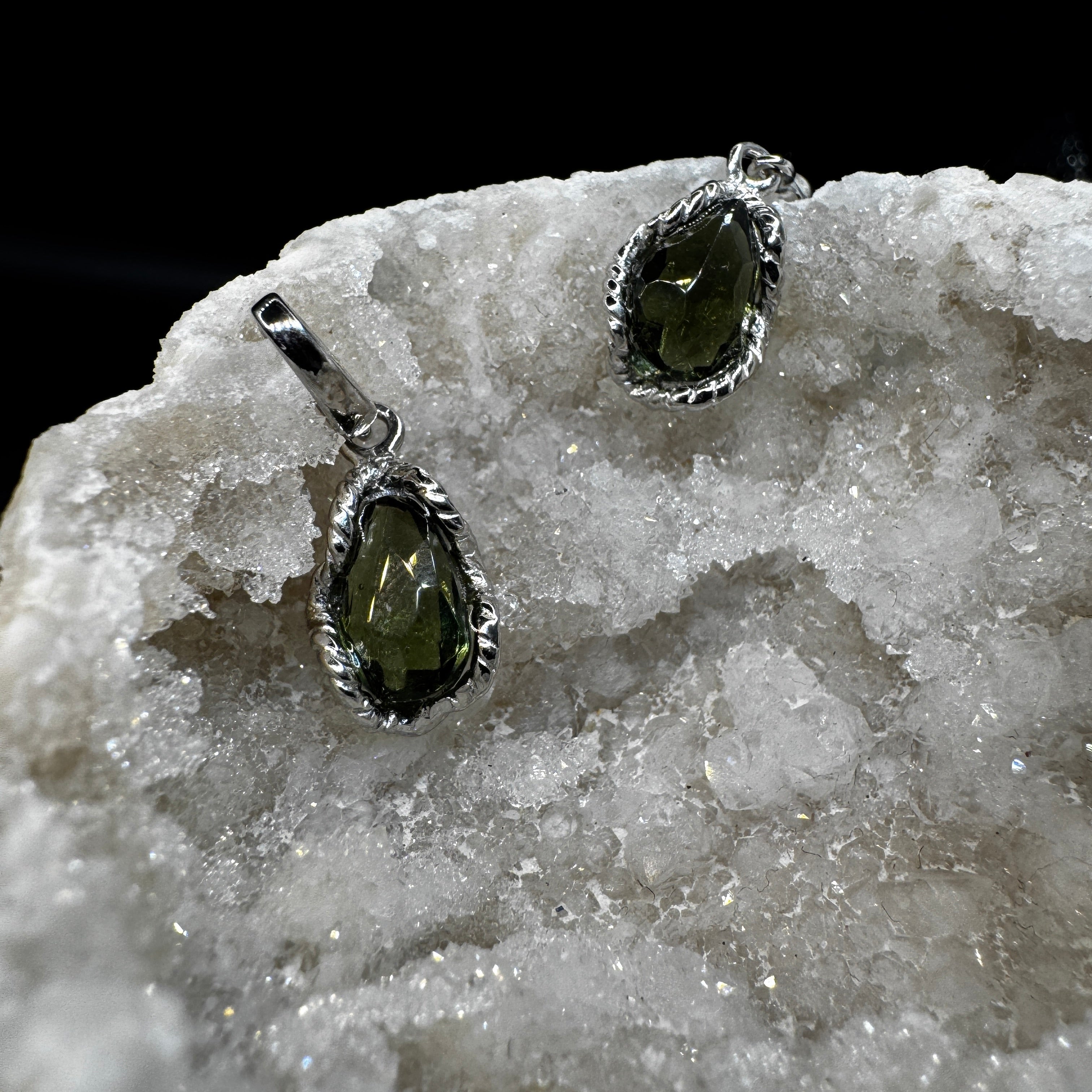 Moldavite Freeform S925 Certified Necklace