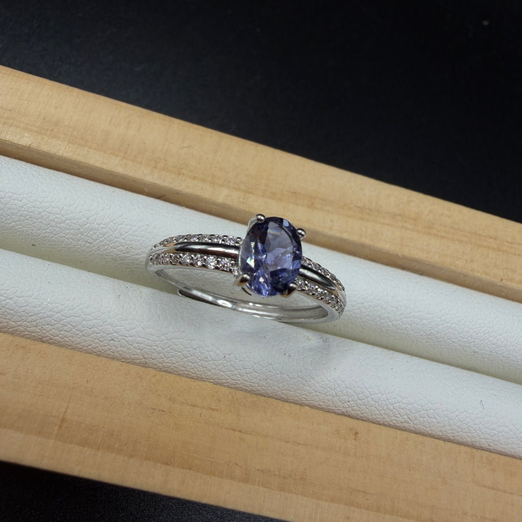 Tanzanite S925 Adjustable Ring