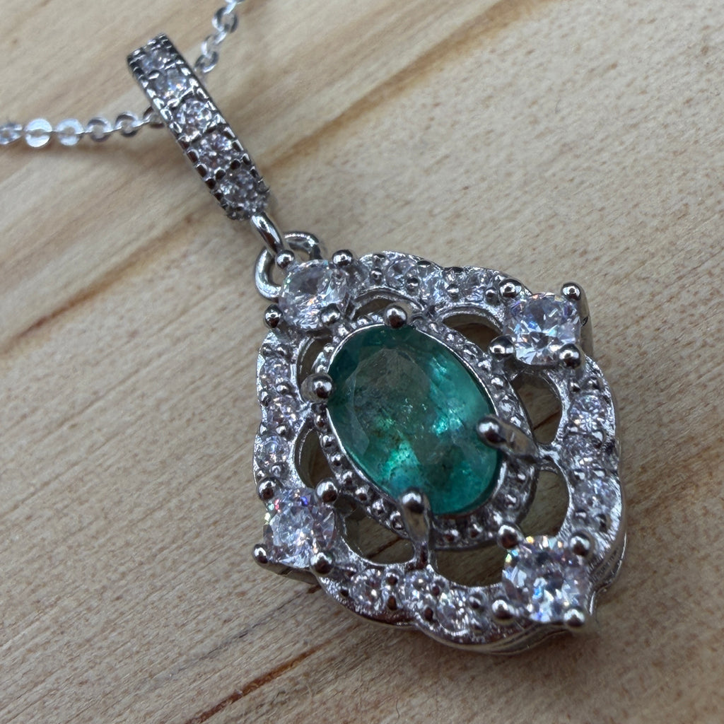 Emerald S925 Necklace