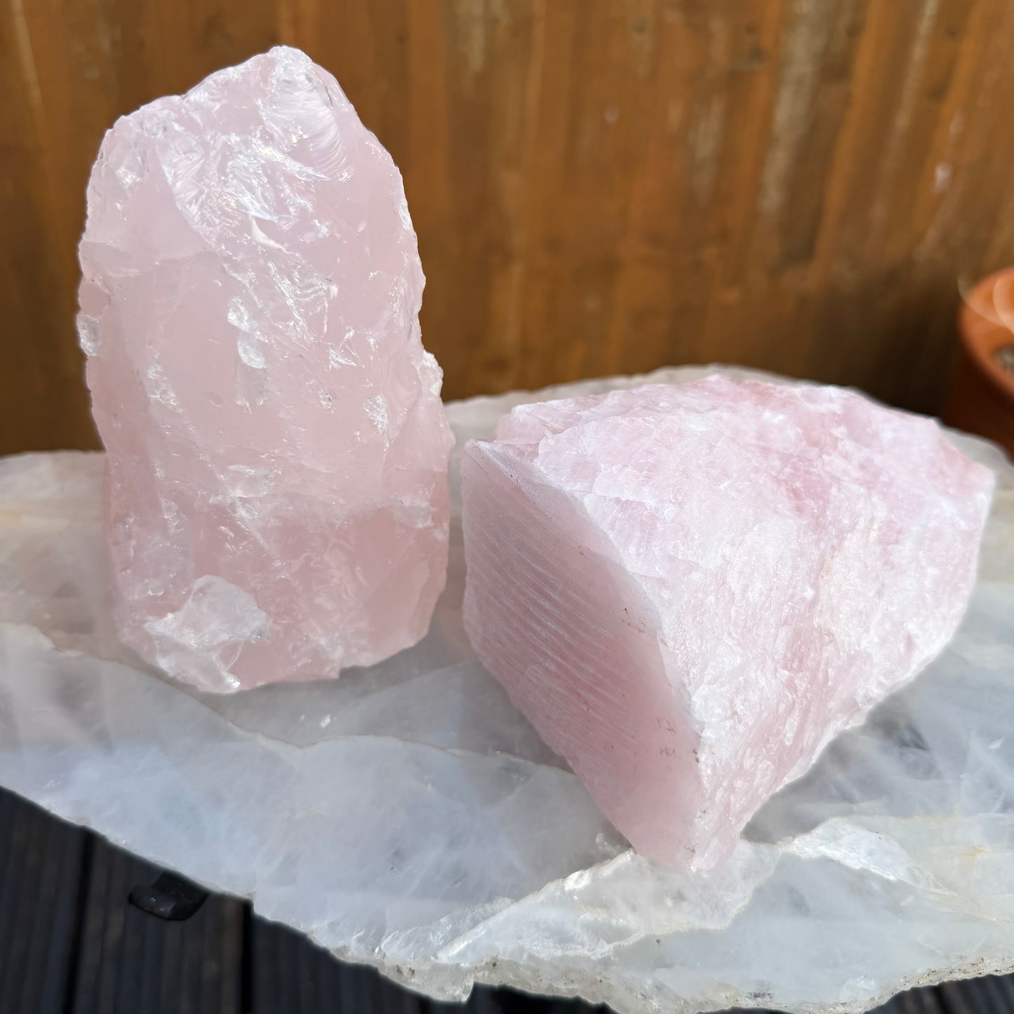 Rose Quartz Raw Towers