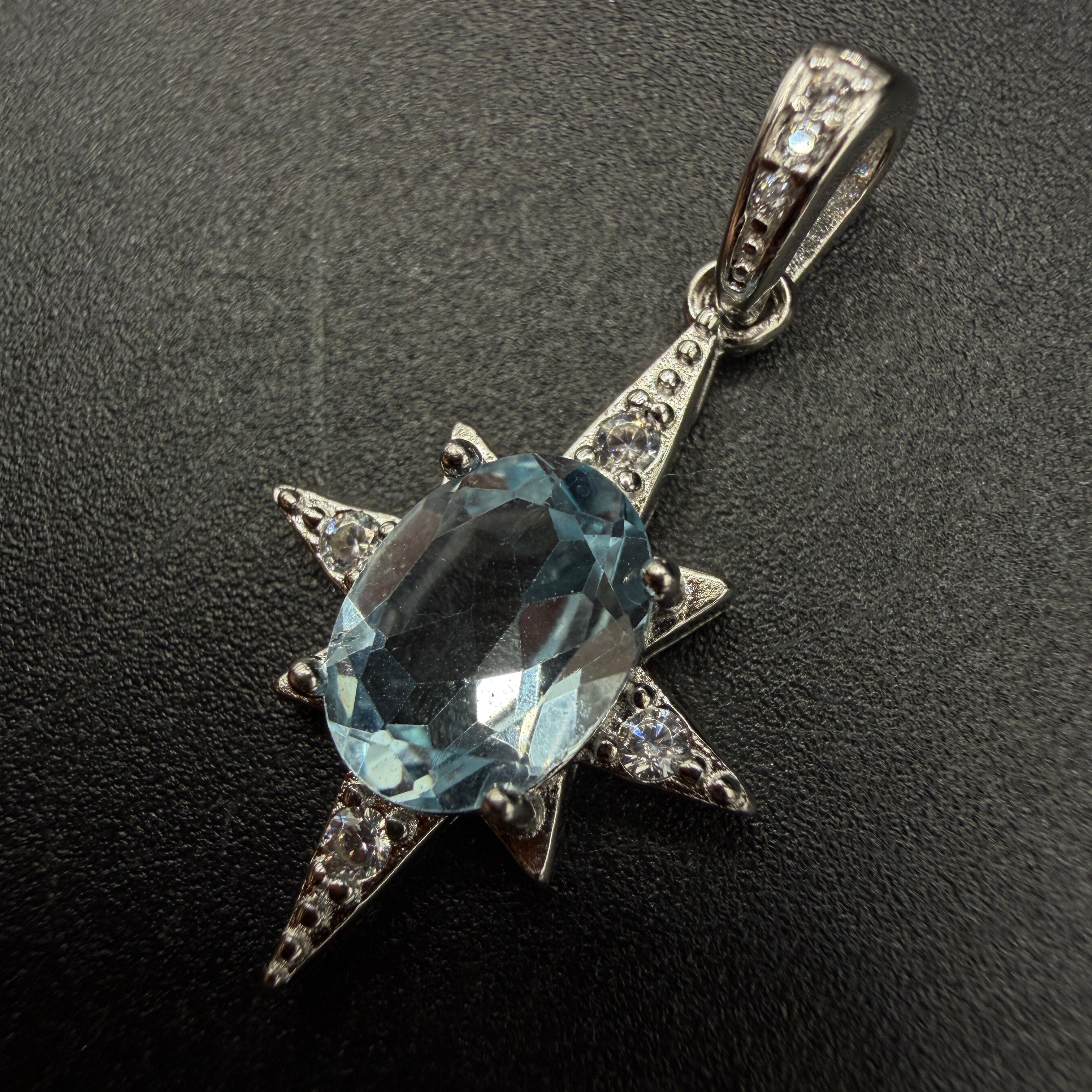 Aquamarine Star S925 Necklace