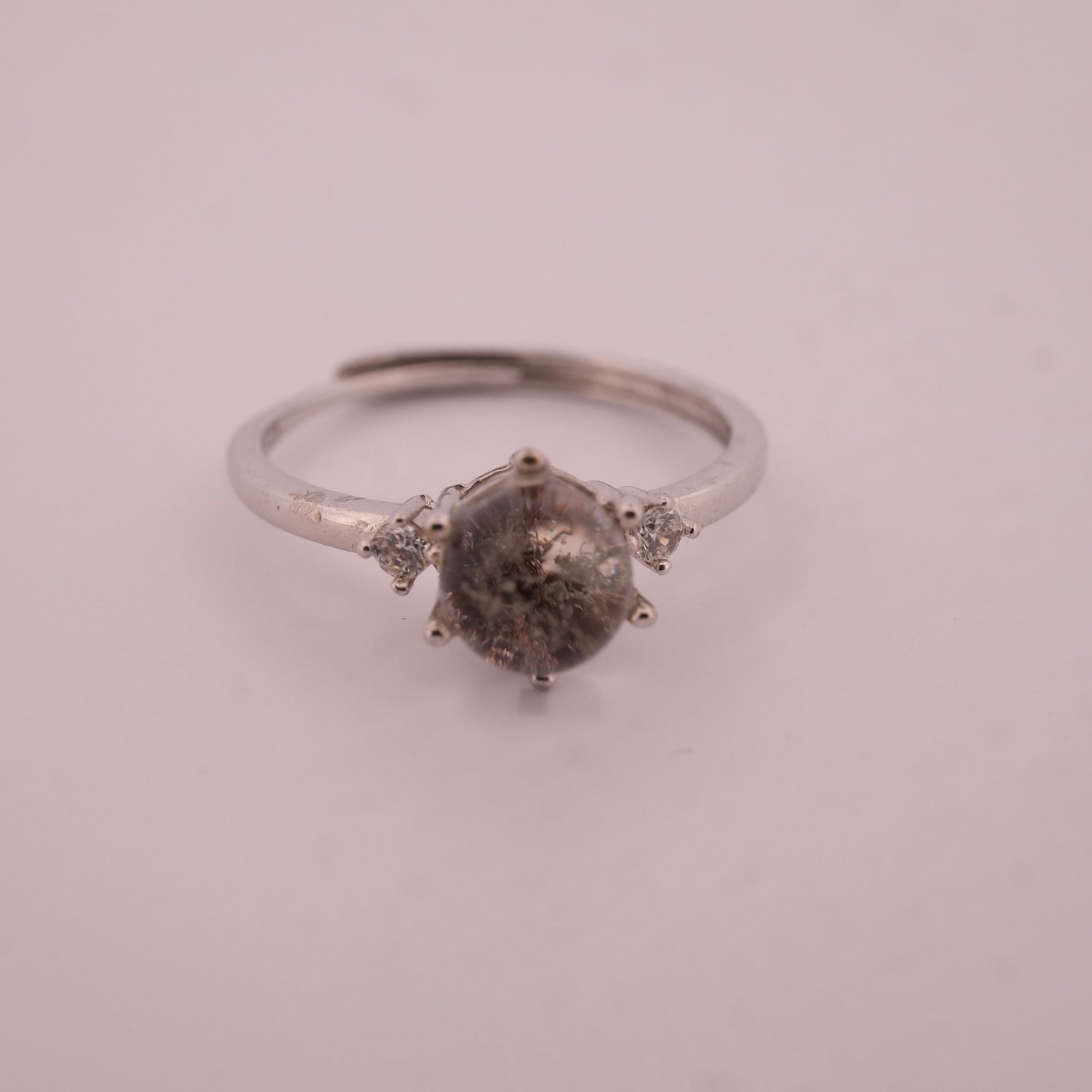 Garden Quartz S925 Adjustable Ring