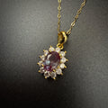Alexandrite S925 Gold Necklace