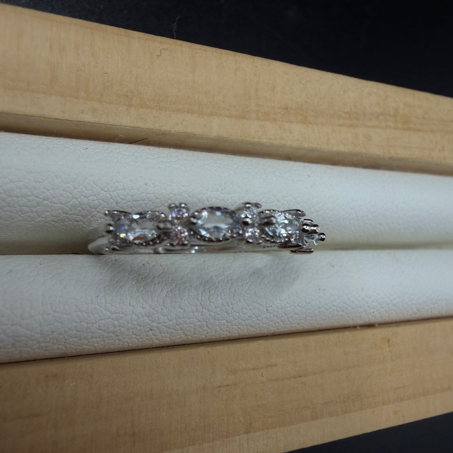 Aquamarine S925 Adjustable Ring