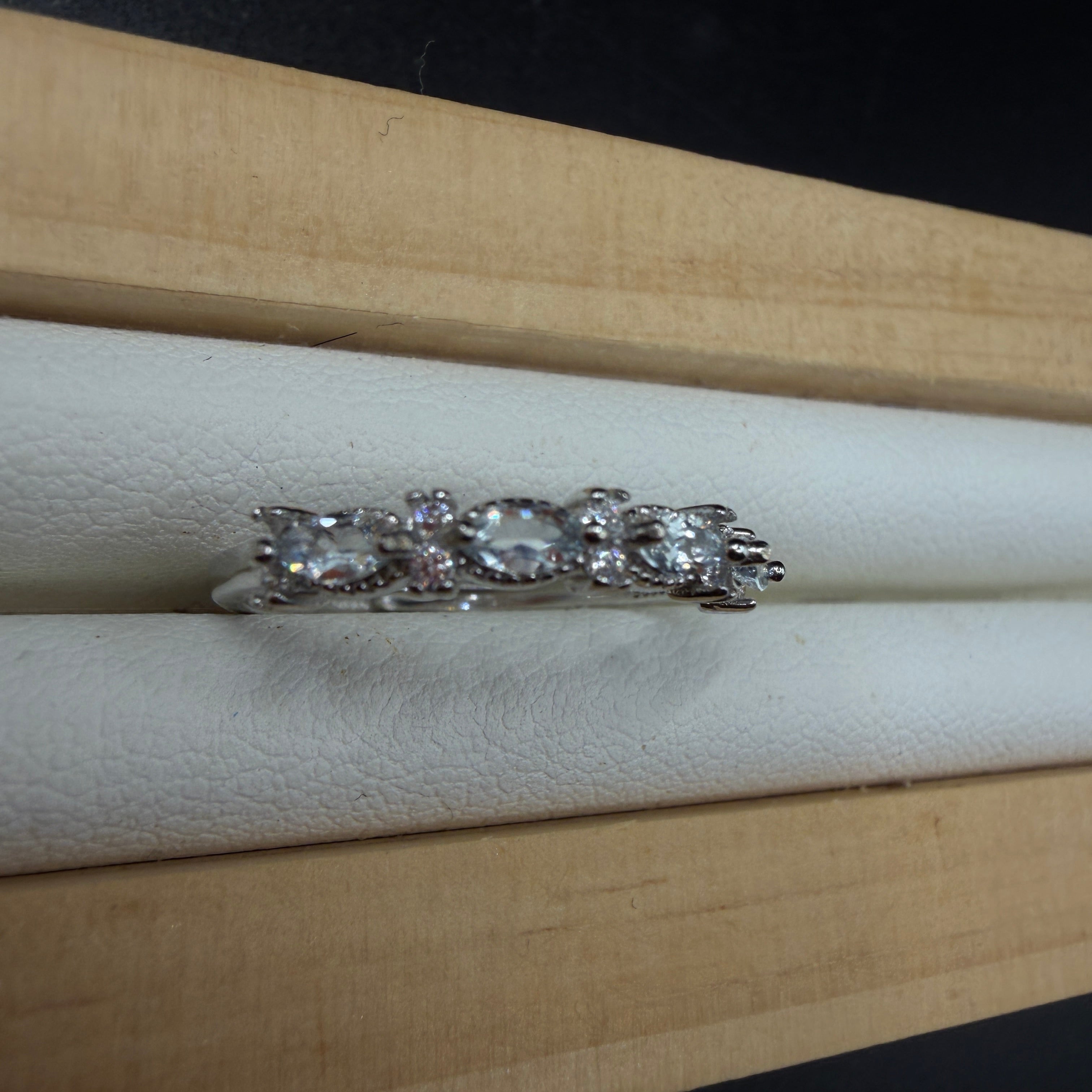 Aquamarine S925 Adjustable Ring