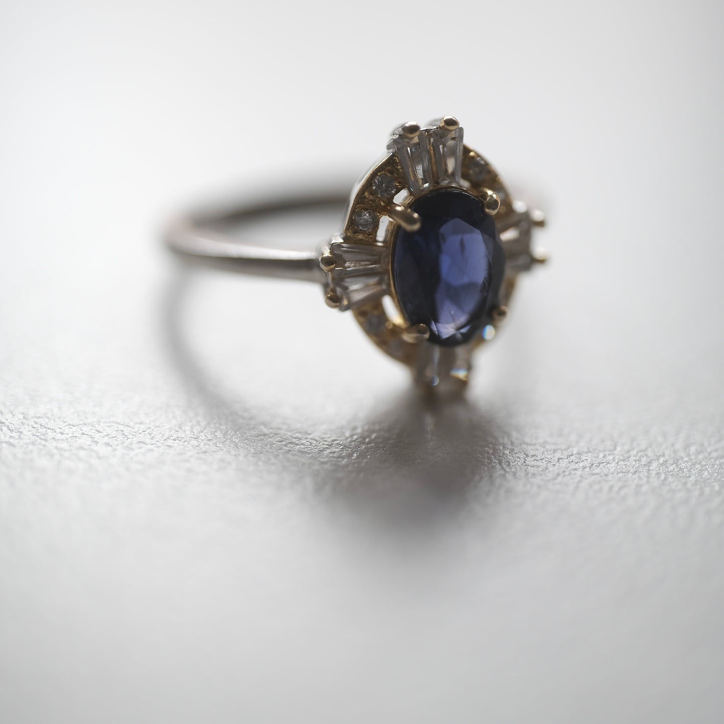 Sapphire S925 Adjustable Ring