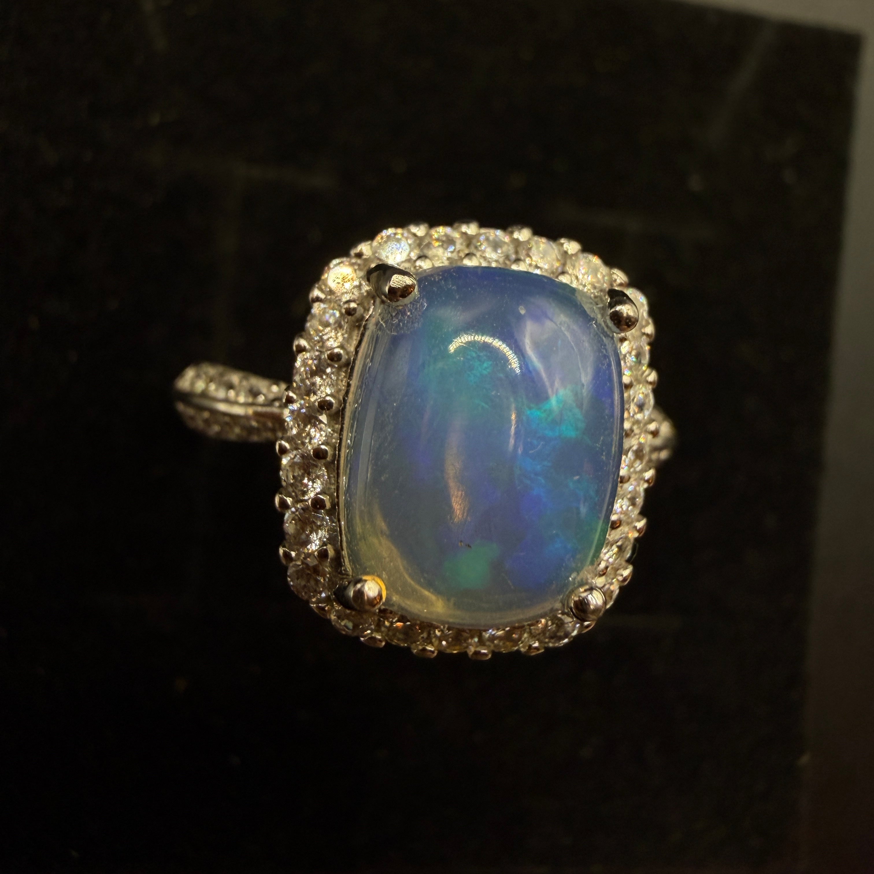 Opal S925 Certified Adjustable Ring