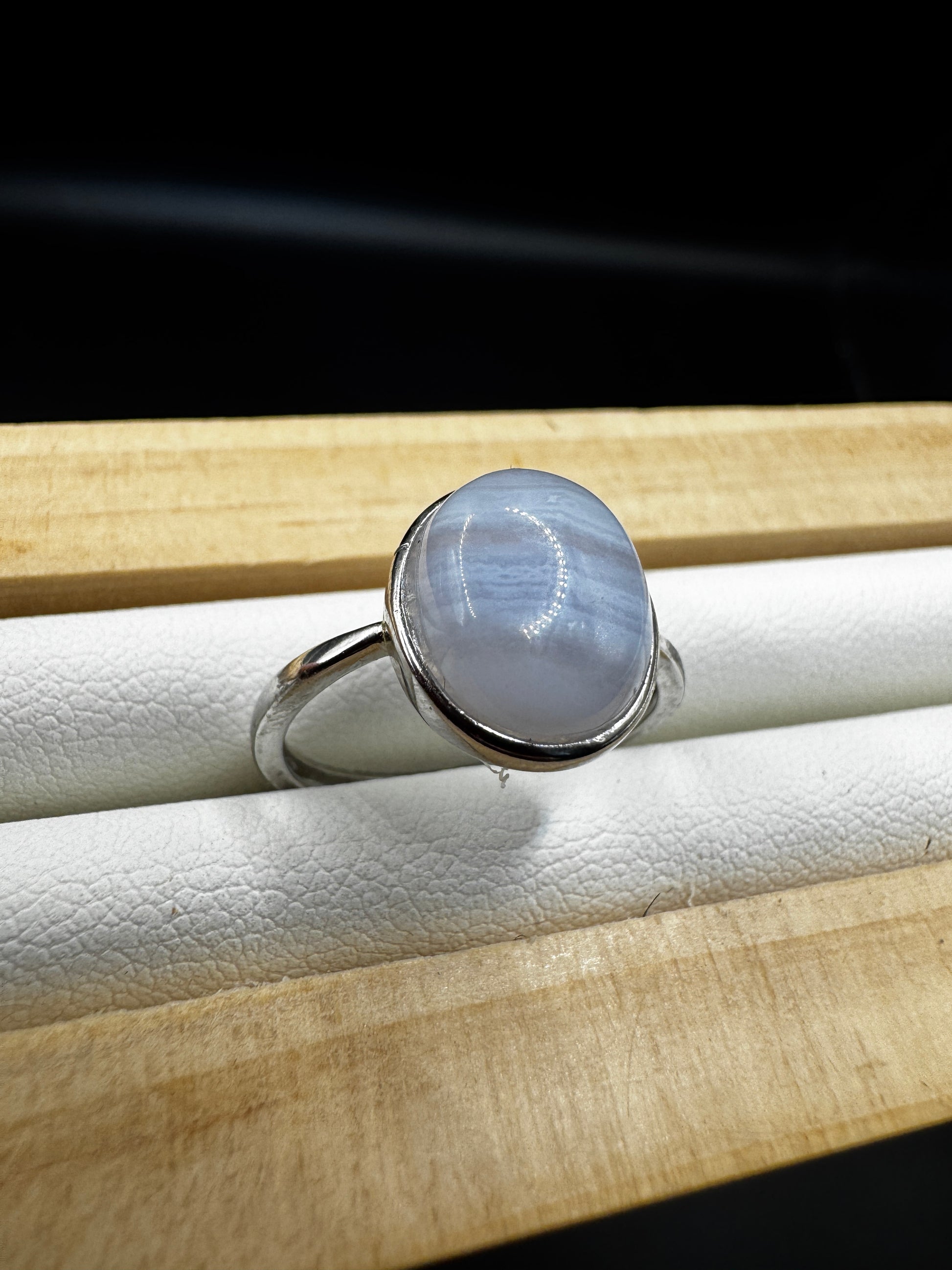 Blue Lace Agate Ring