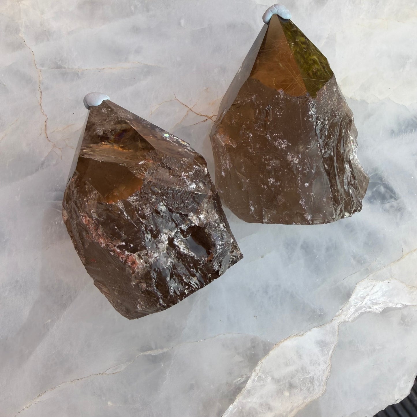 Smokey Quartz Cut Base Points