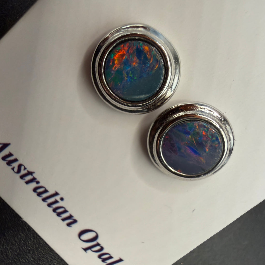 Australian Boulder Opal S925 Earrings