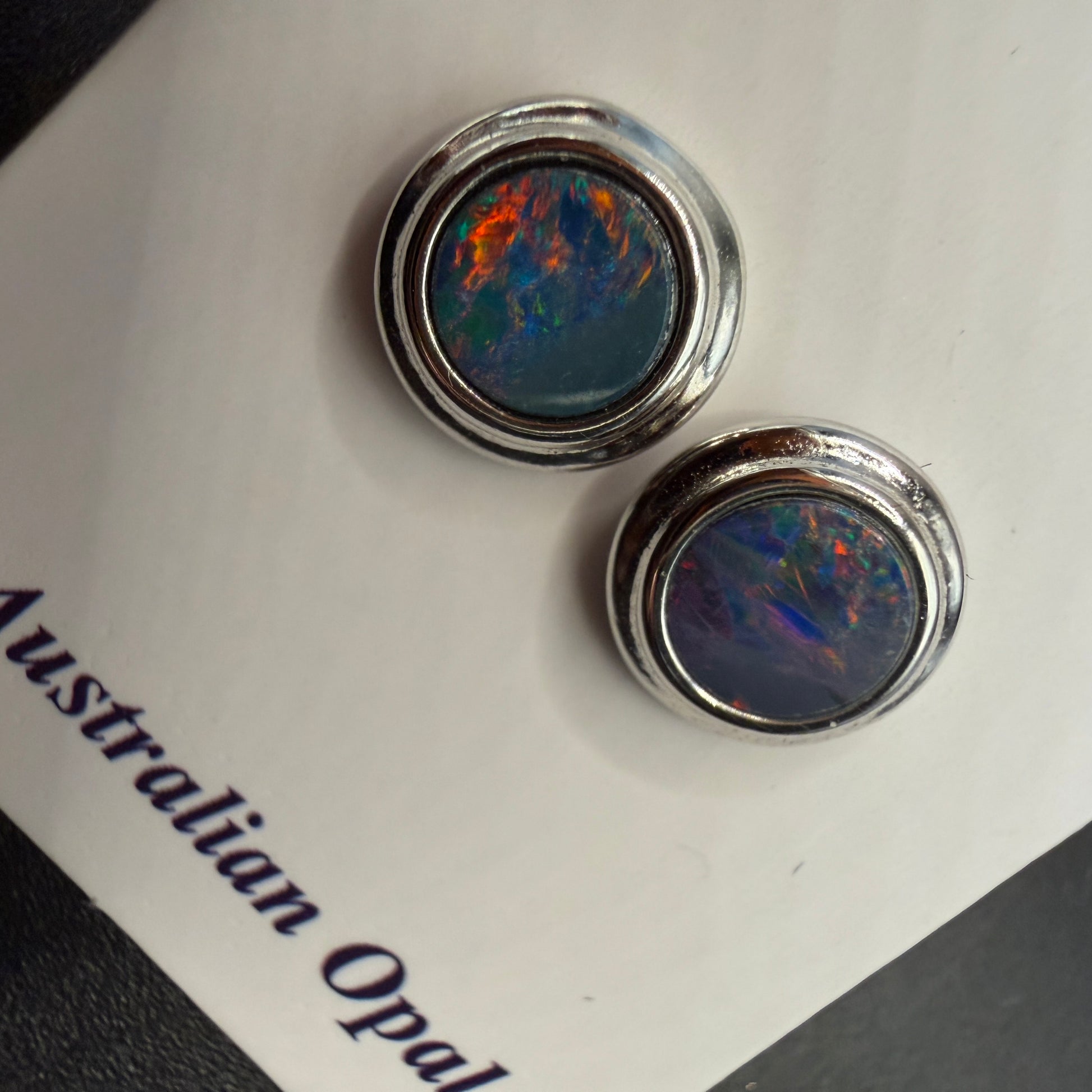 Australian Boulder Opal S925 Earrings