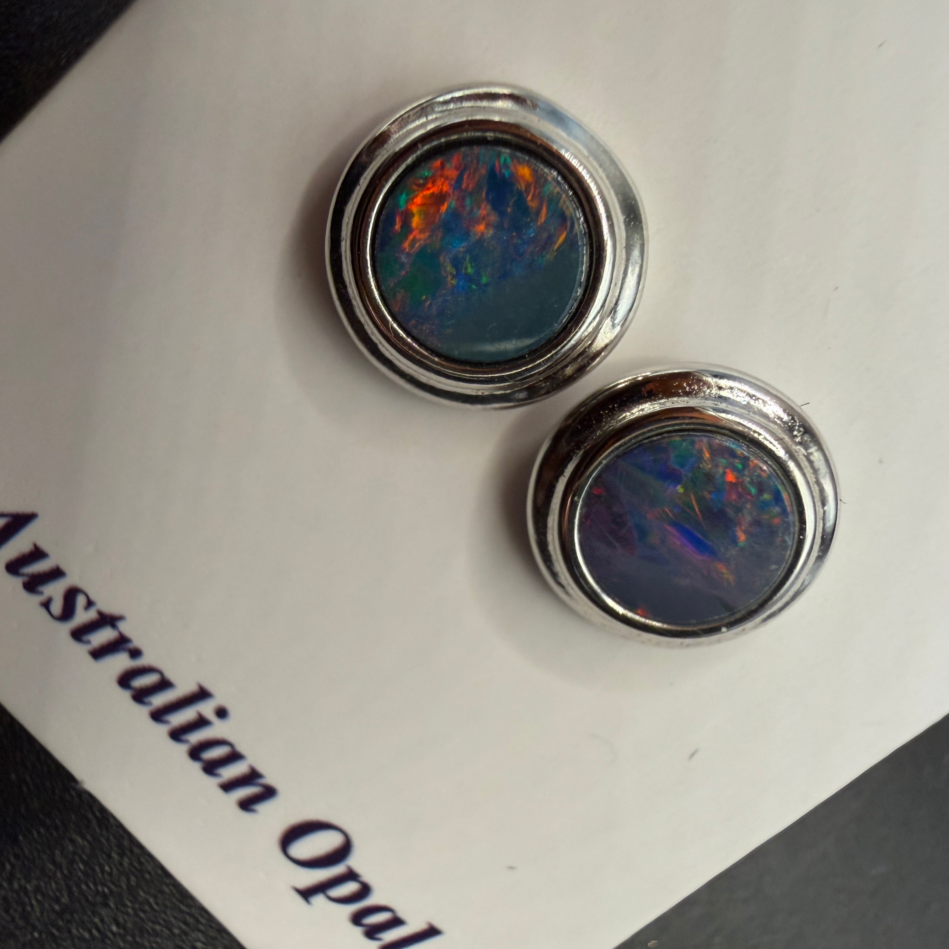 Australian Boulder Opal S925 Earrings