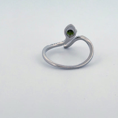 Diopside Snake S925 Adjustable Ring