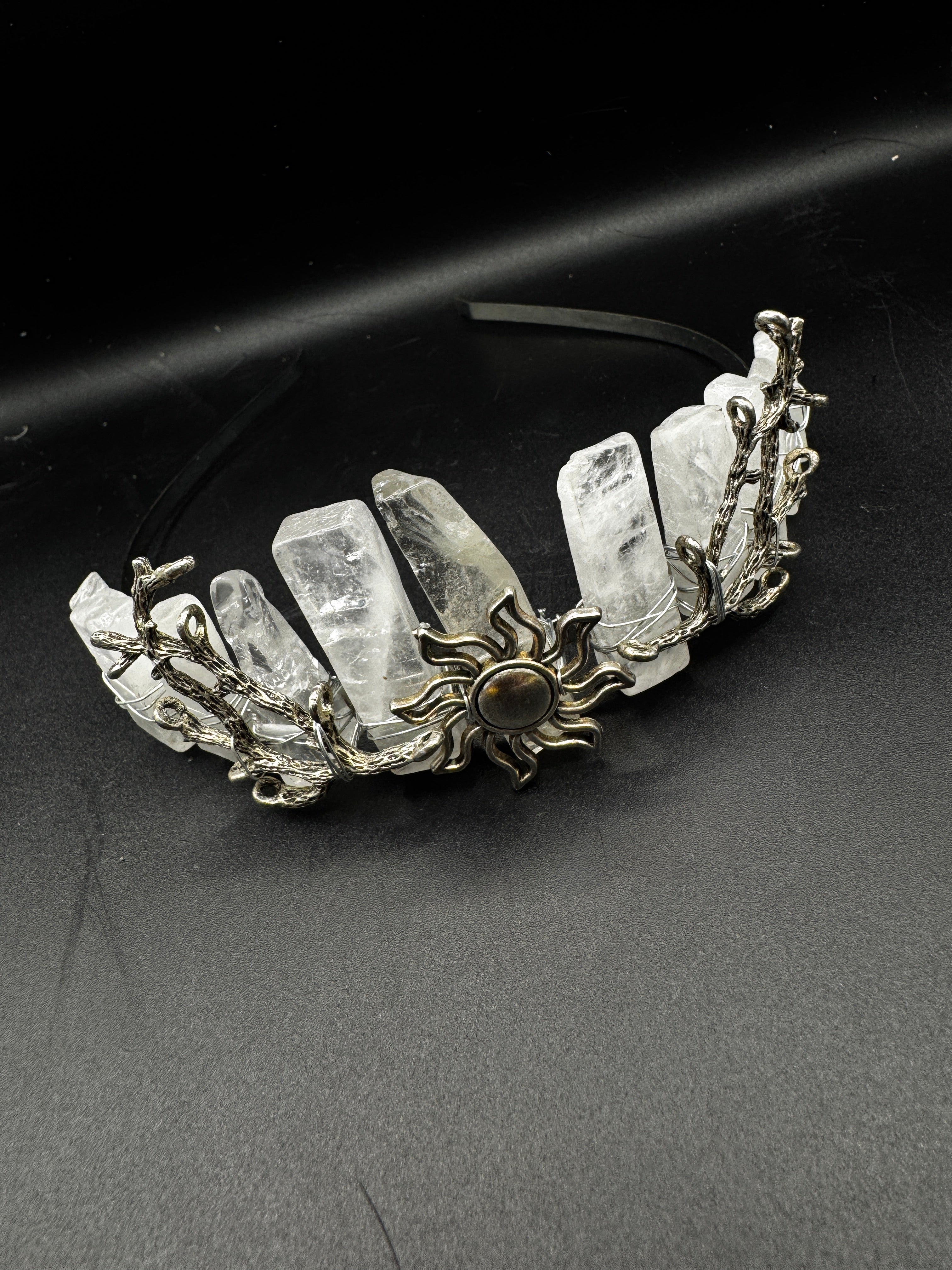 Clear Quartz Crystal Crown