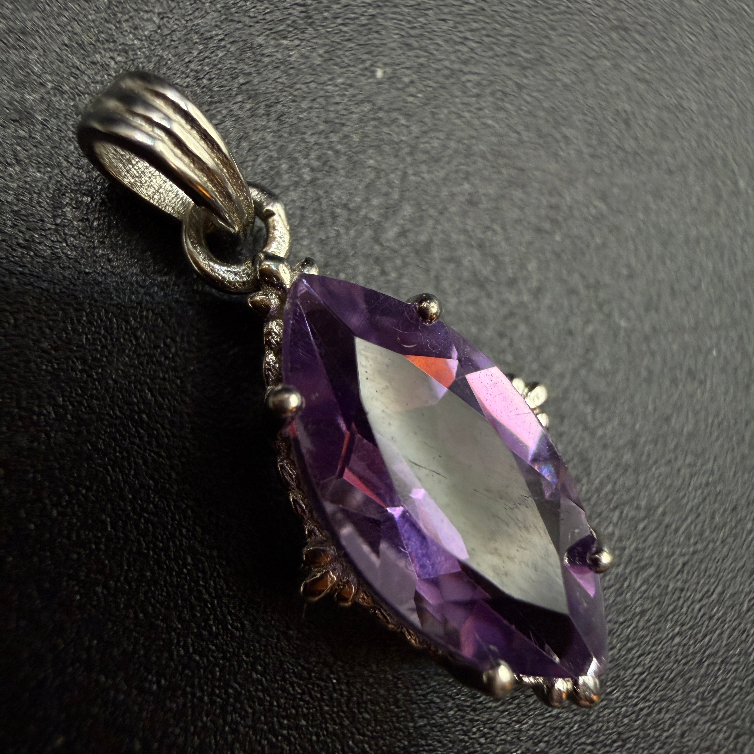 Amethyst Marquise S925 Necklace