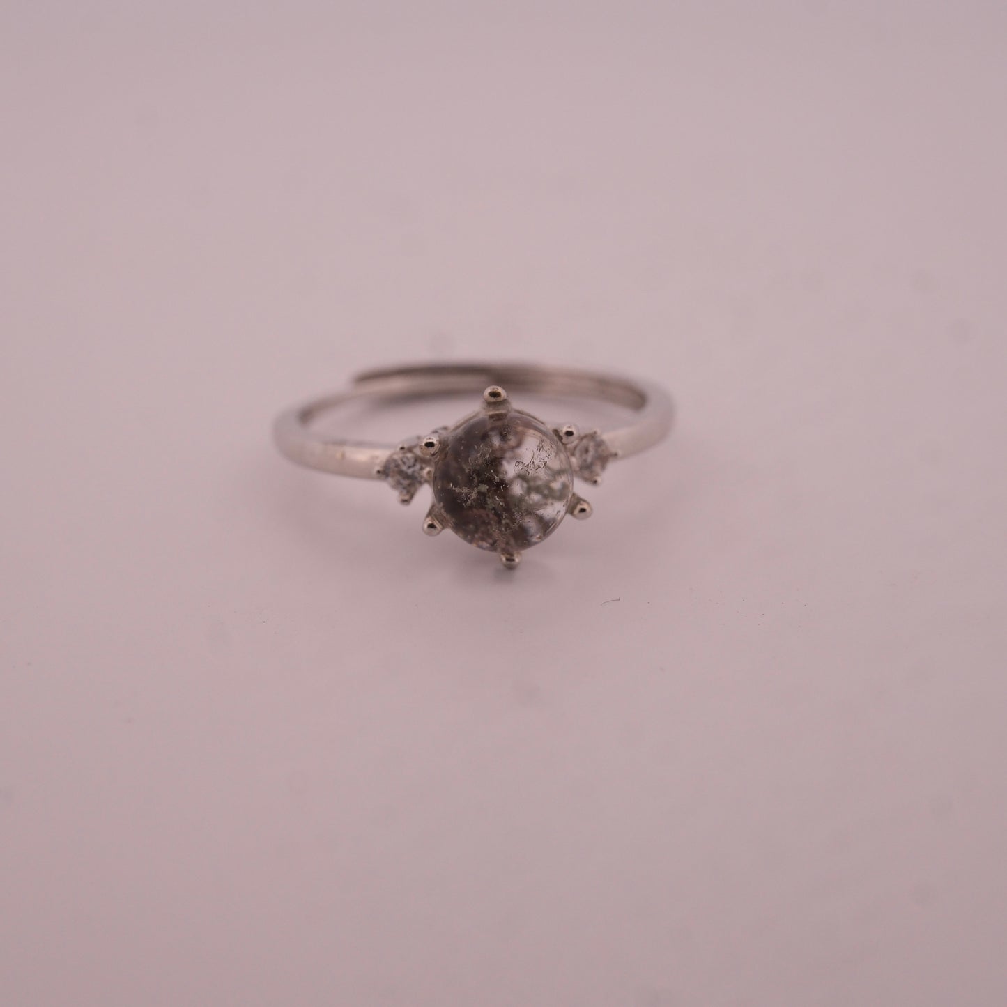 Garden Quartz S925 Adjustable Ring