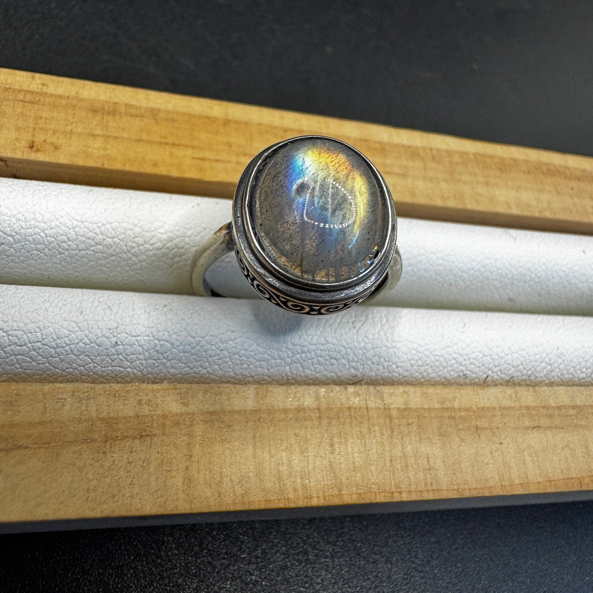 Labradorite S925 Adjustable Ring