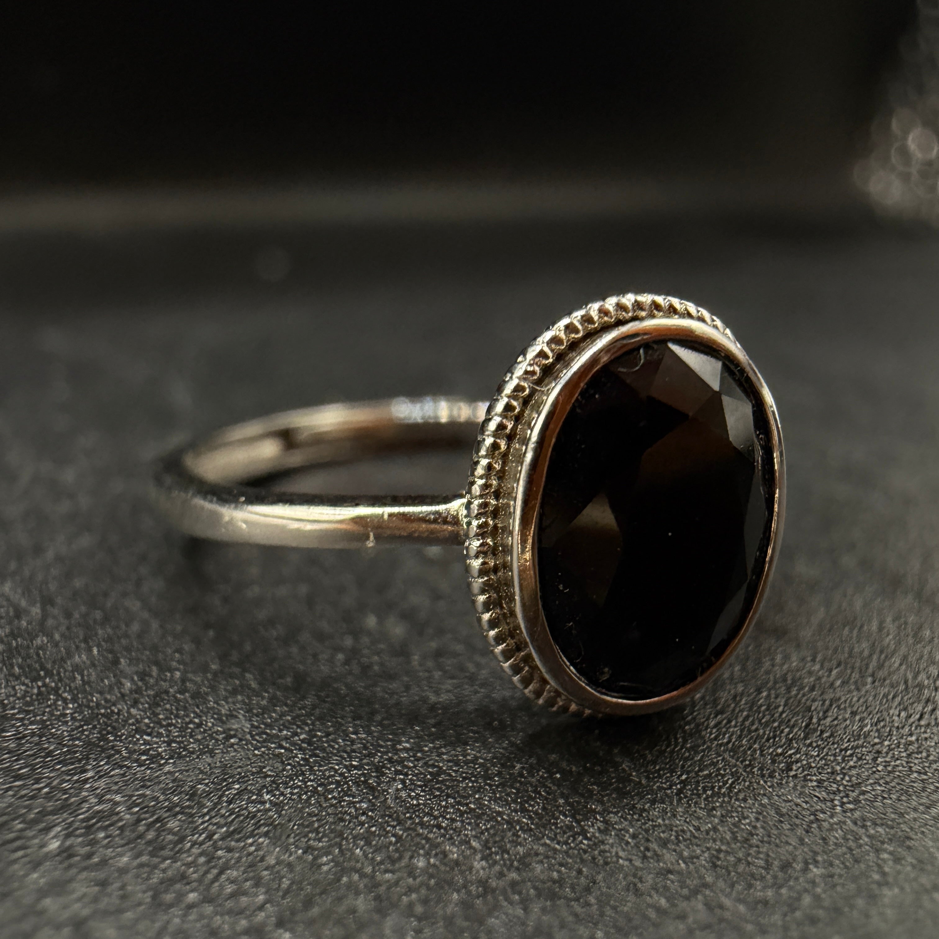 Black Spinel S925 Ring