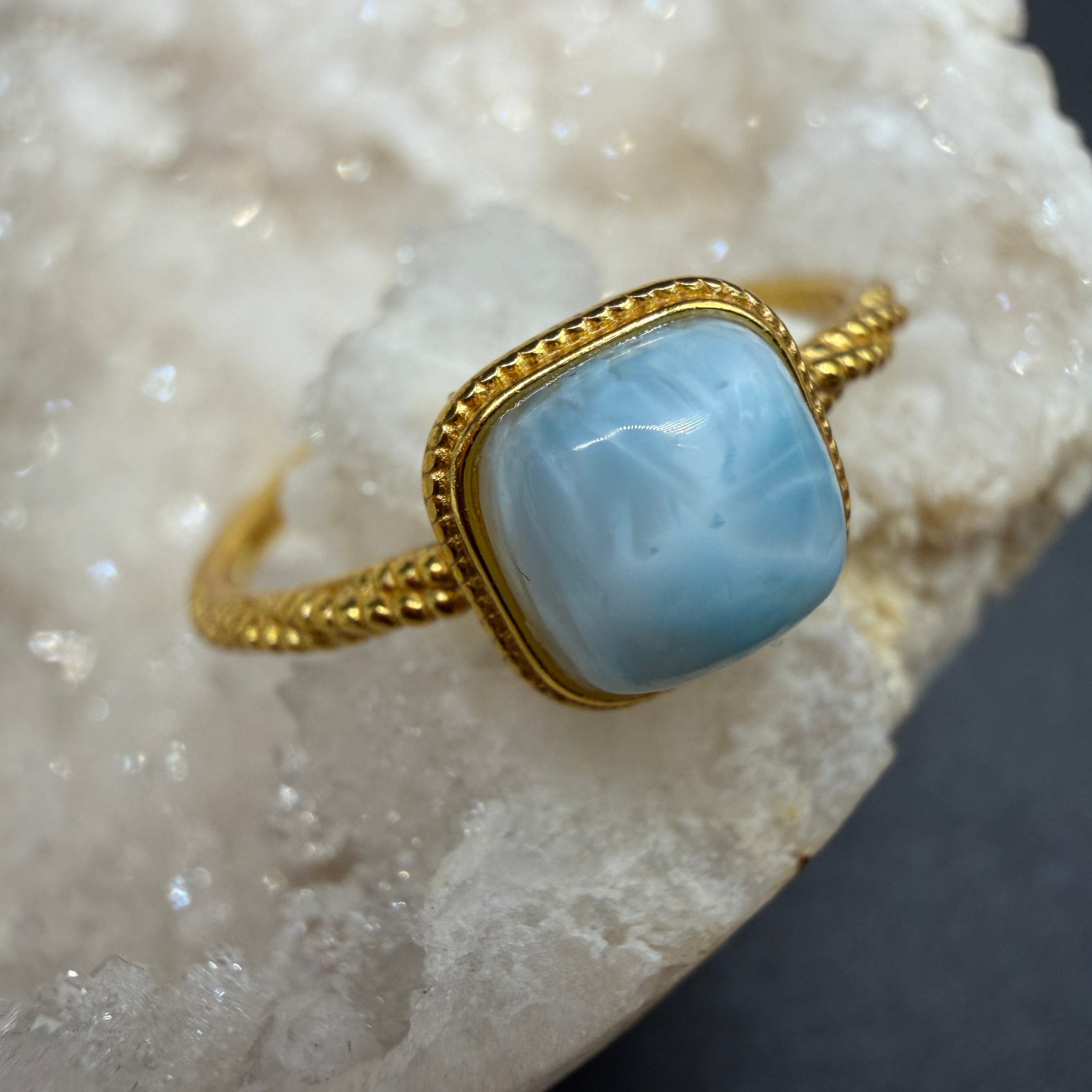 Larimar S925 Adjustable Ring