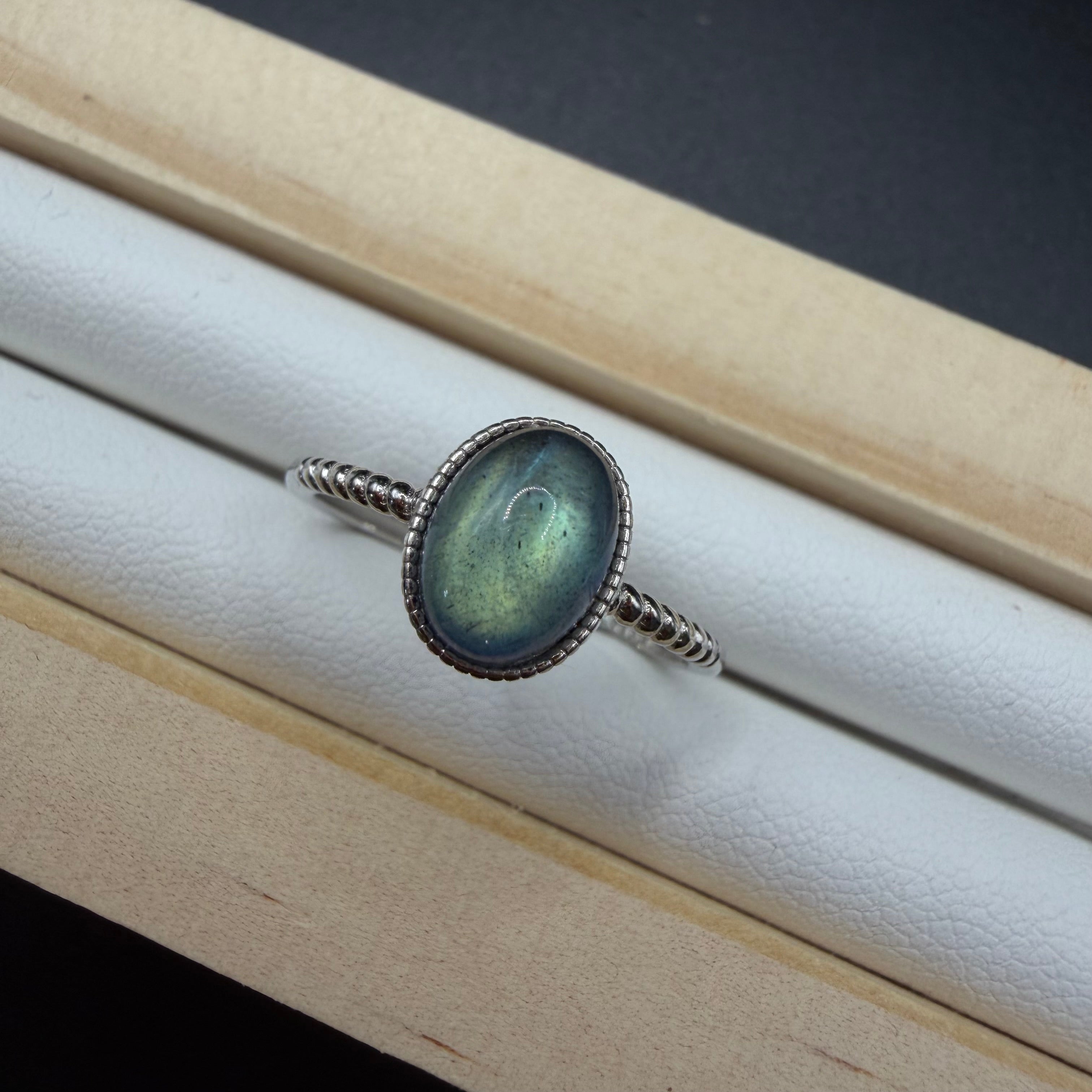 Labradorite S925 Adjustable Ring