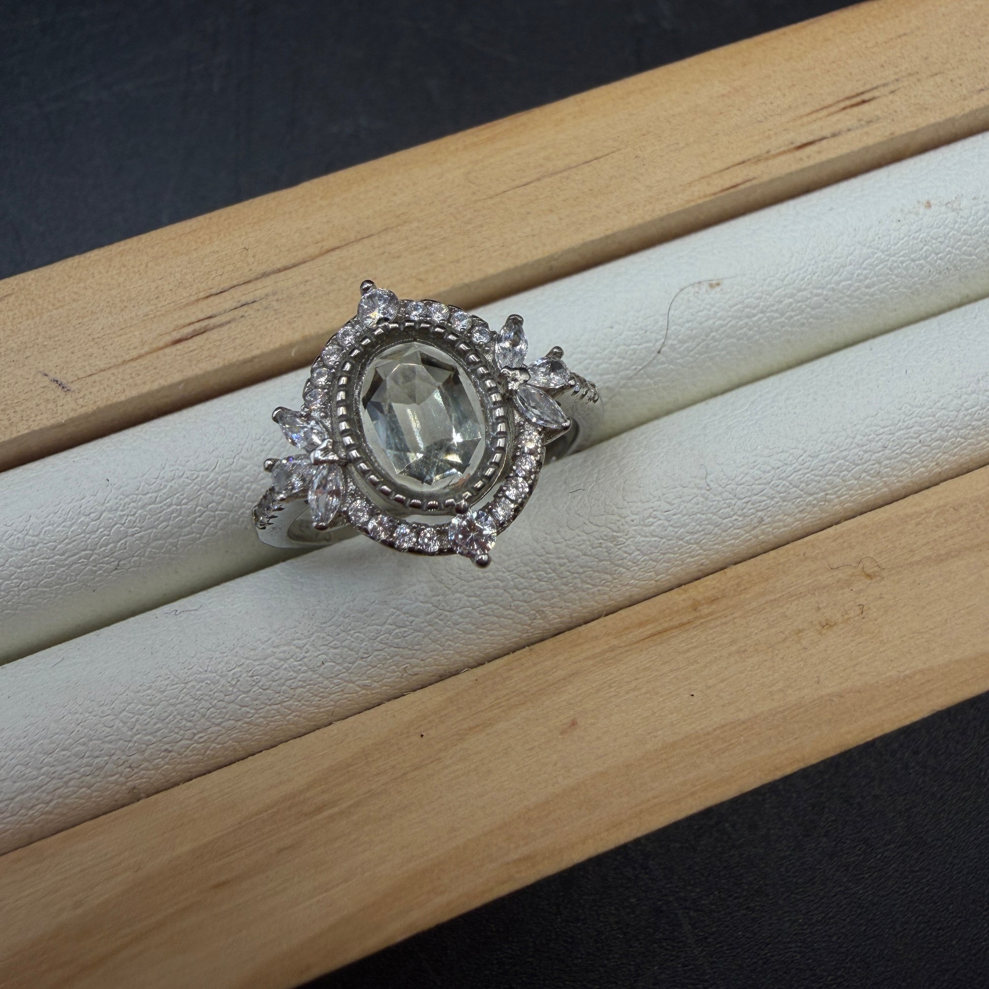 Libyan Desert Glass S925 Certified Adjustable Ring