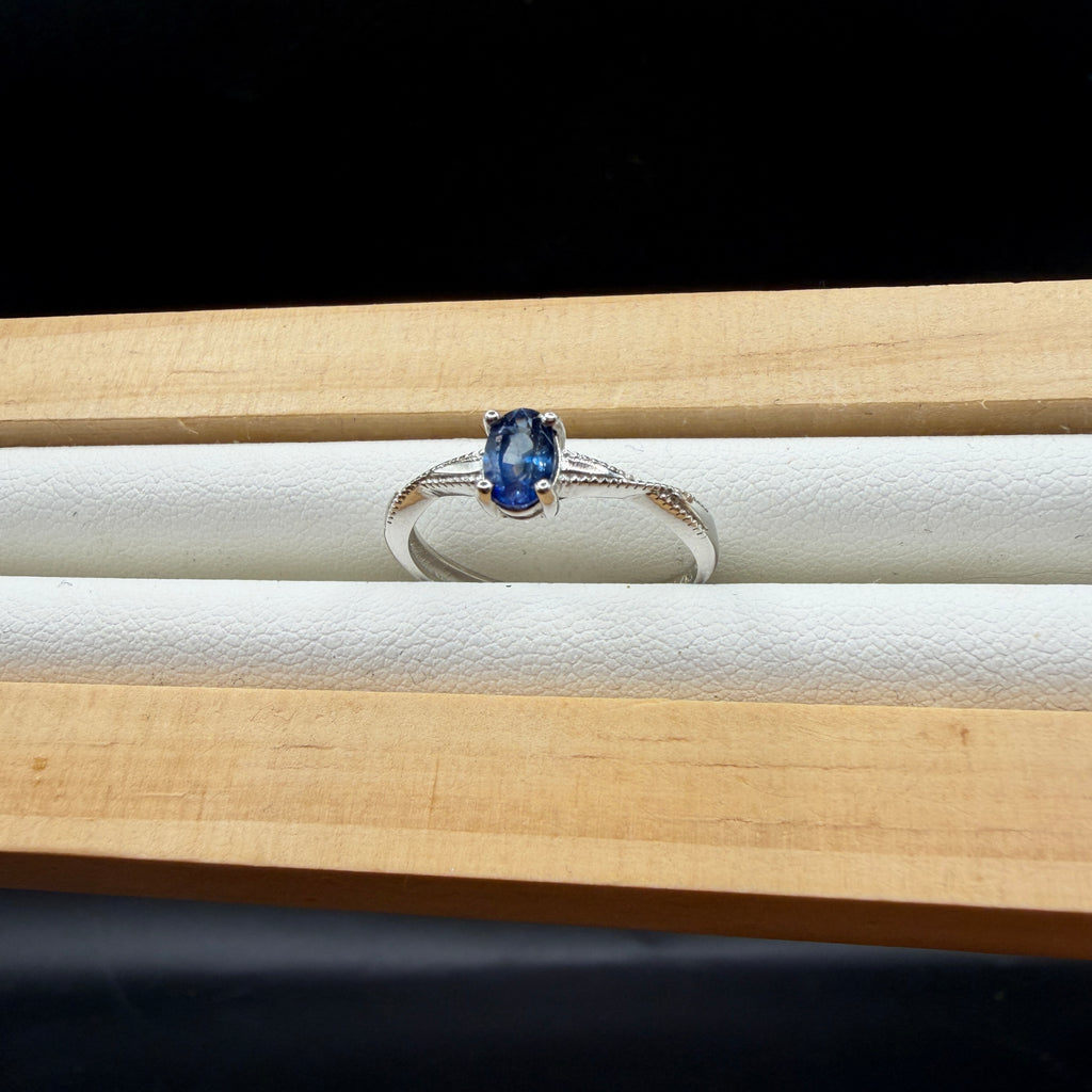 Sapphire S925 Adjustable Ring