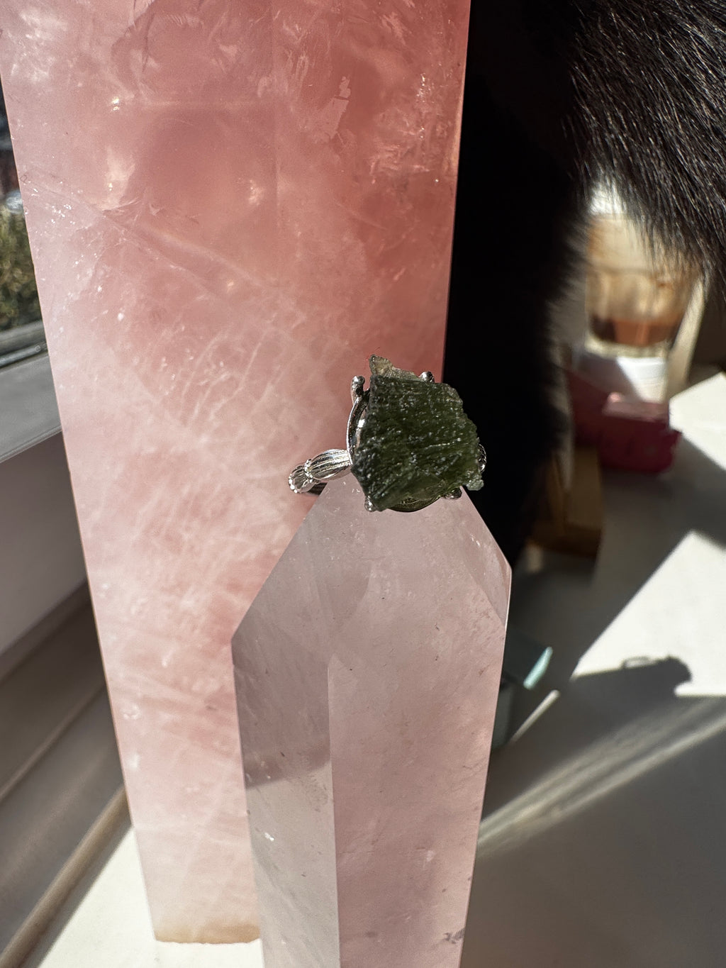 Moldavite Ring