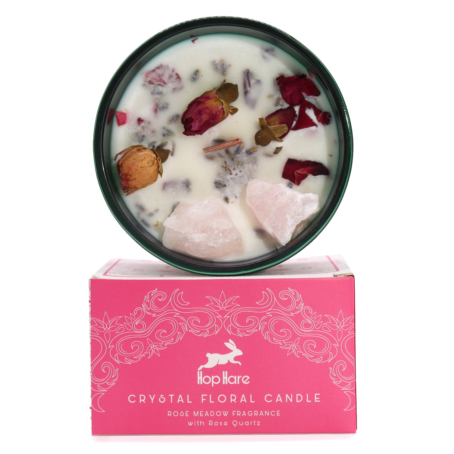 Tarot Crystal Magic Flower Candle - The Lovers