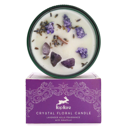 Tarot Crystal Magic Flower Candle - The Moon