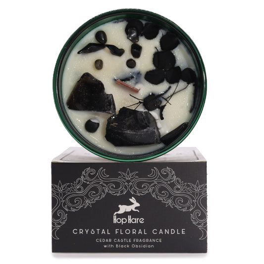 Tarot Crystal Magic Flower Candle - The Knight of Swords