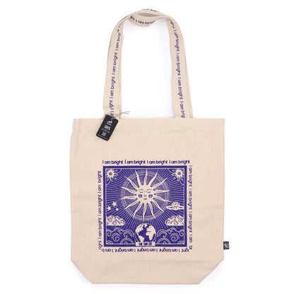 "I am Bright" The Sun Card Tarot Tote Bag