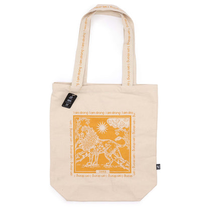 "I am Strong" Strength Card Tarot Tote Bag