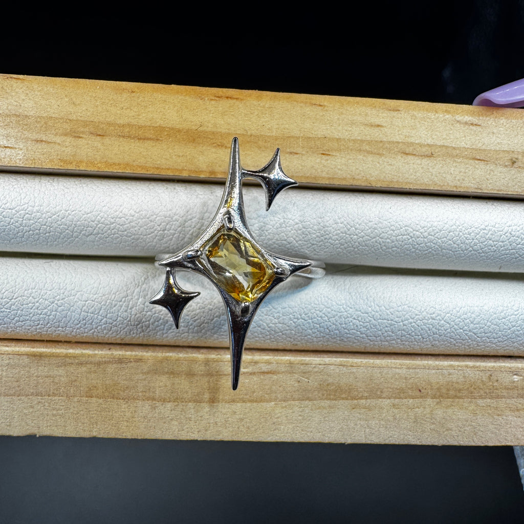Citrine Signature Star Ring