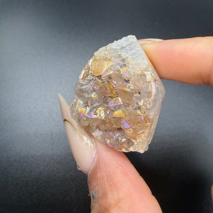 Aura Amethyst Cluster Point